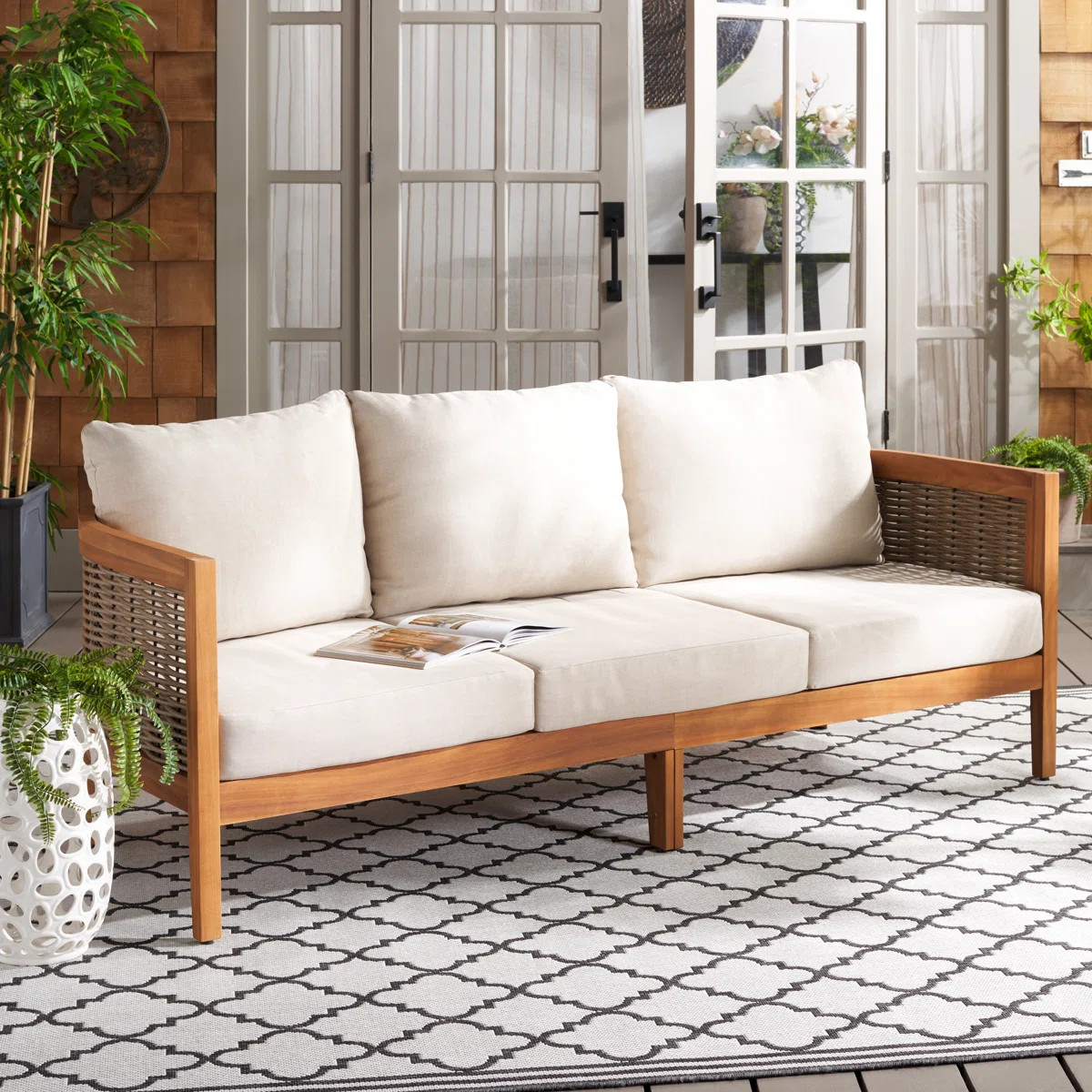 Daun 3 Seater Patio Sofa | Wayfair North America