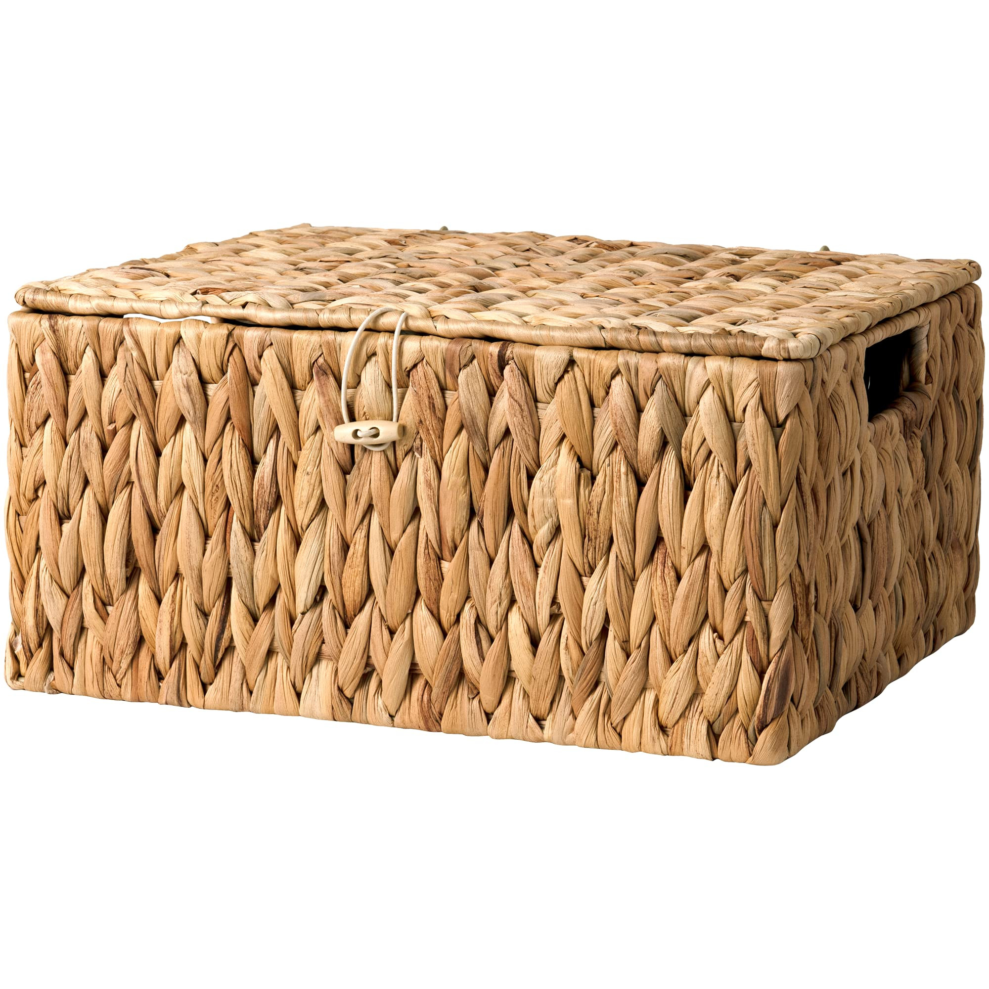 StorageWorks Seagrass Wicker Baskets for Organizing, Large Wicker Basket with Lid, Decorative Bas... | Amazon (US)
