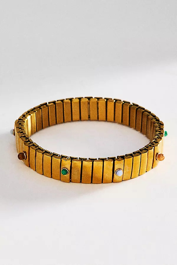 By Anthropologie Pavé Stone Stretch Bracelet | Anthropologie (US)