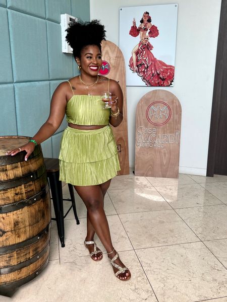 Loved the Bacardi tour and mixology class! We made mojitos and pina colada’s. This set was perfect and comfy and the skirt does have shorts underneath. Wearing a Large 

#LTKcurves #LTKmidsize #LTKunder50