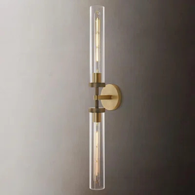 Wall Sconce With Glass Shade, 2-Light Up And Down Vanity Fixture For Bathroom, Kitchen, Living Room, And Hallway | Wayfair North America