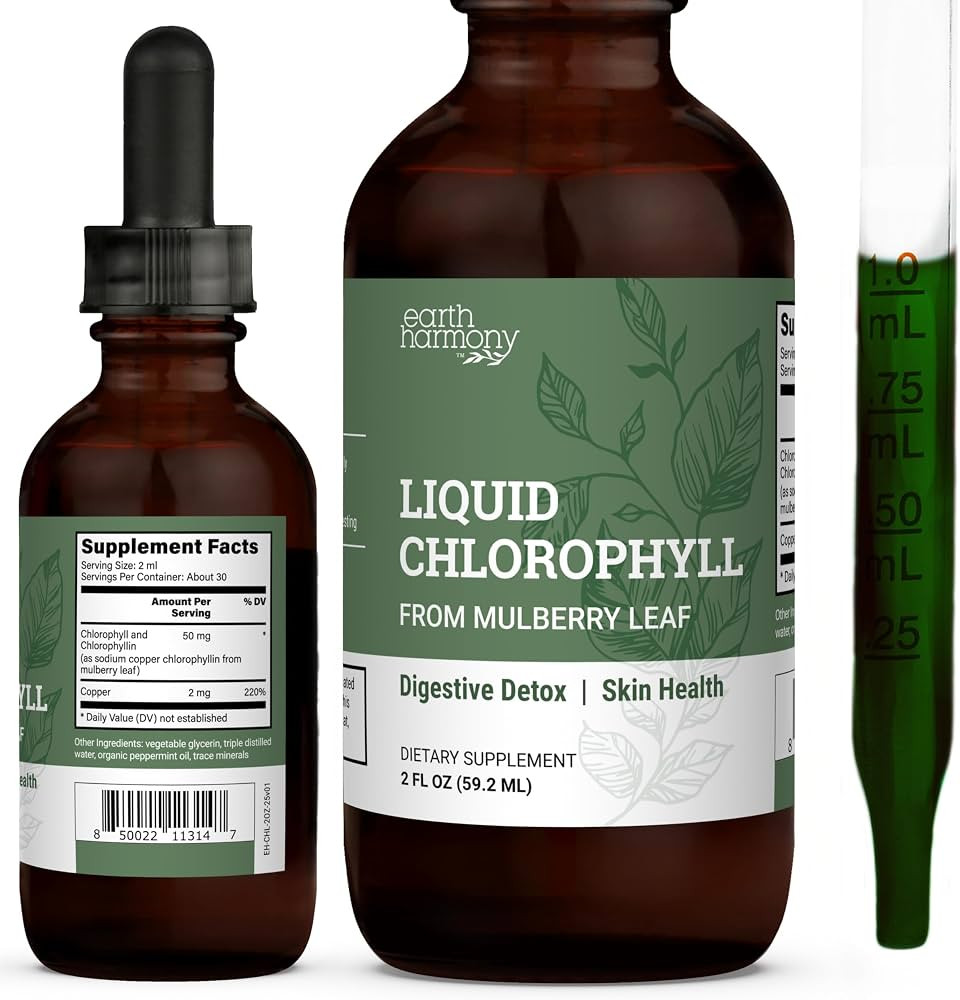 Earth Harmony Liquid Chlorophyll, Liquid Drops for Immune System Support, Natural Internal Deodor... | Amazon (US)