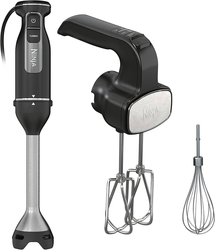Ninja CI100C Foodi Power Mixer System Immersion Blender and Hand Mixer Combo, Black | Amazon (CA)
