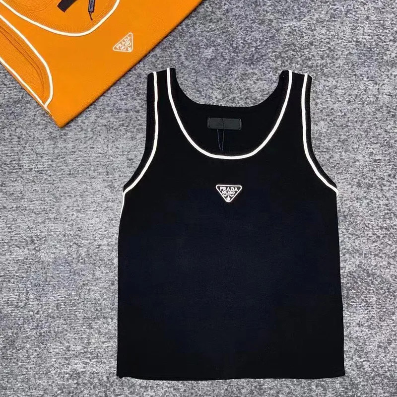 Dupe Cha-nel Pra-da Di-or Summer Vest Women Tank Top black white SML Fashion Clothing With Dust O... | DHGate