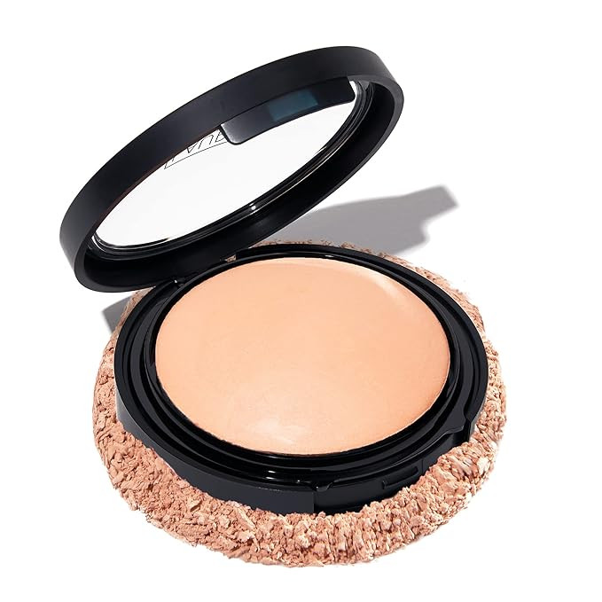 LAURA GELLER NEW YORK Baked Double Take Powder Foundation - Fair - Buildable Medium to Full Cover... | Amazon (US)