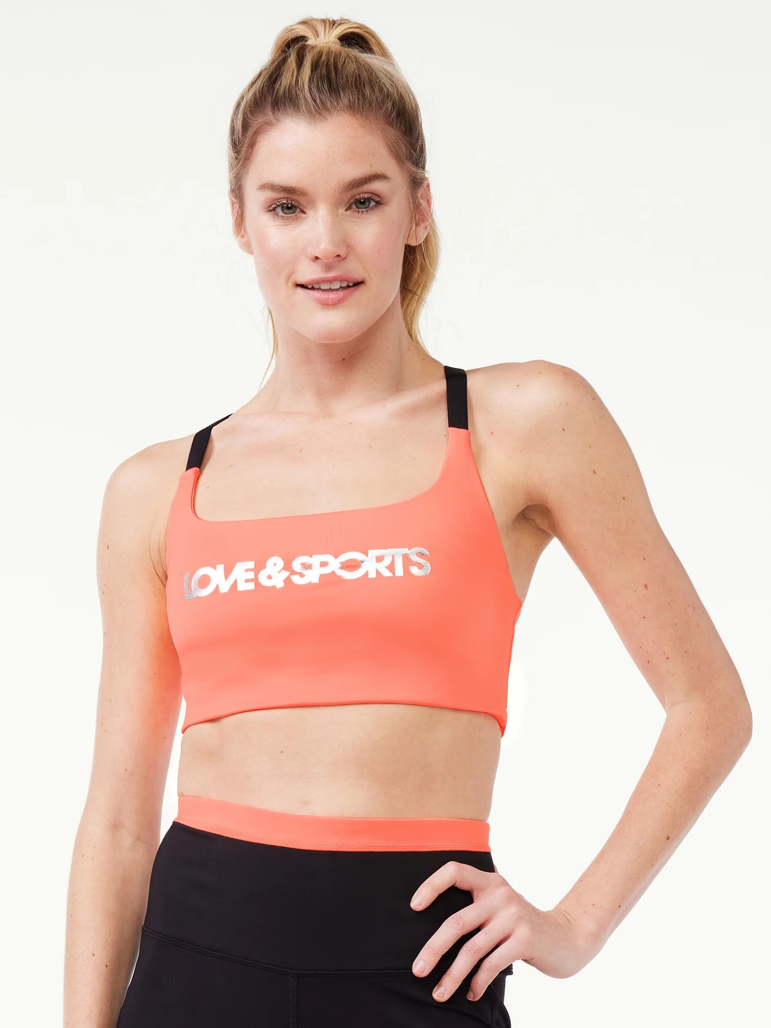 Love & Sports Women’s Logo Sports Bra | Walmart (US)