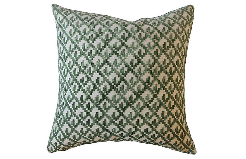 Serra 18x18 Pillow, Green | One Kings Lane