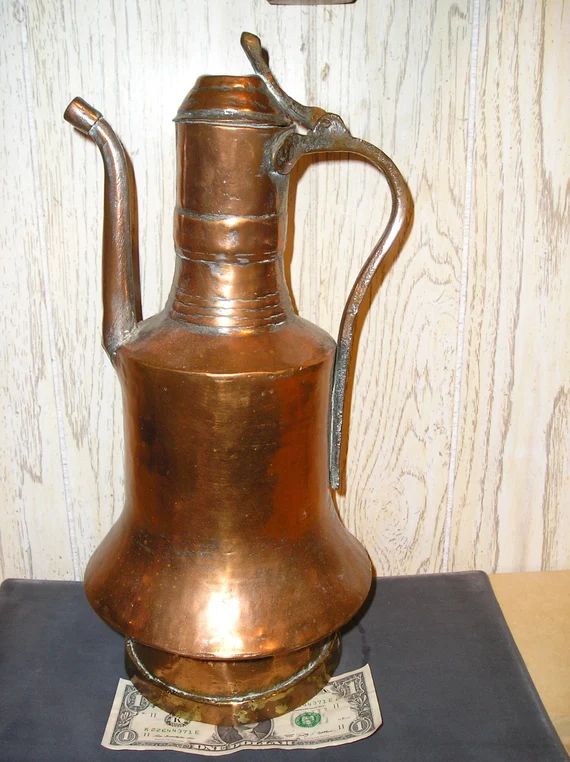 Vintage Circa 1890 Solid Copper Victorian Coffee Pot Hand | Etsy | Etsy (US)