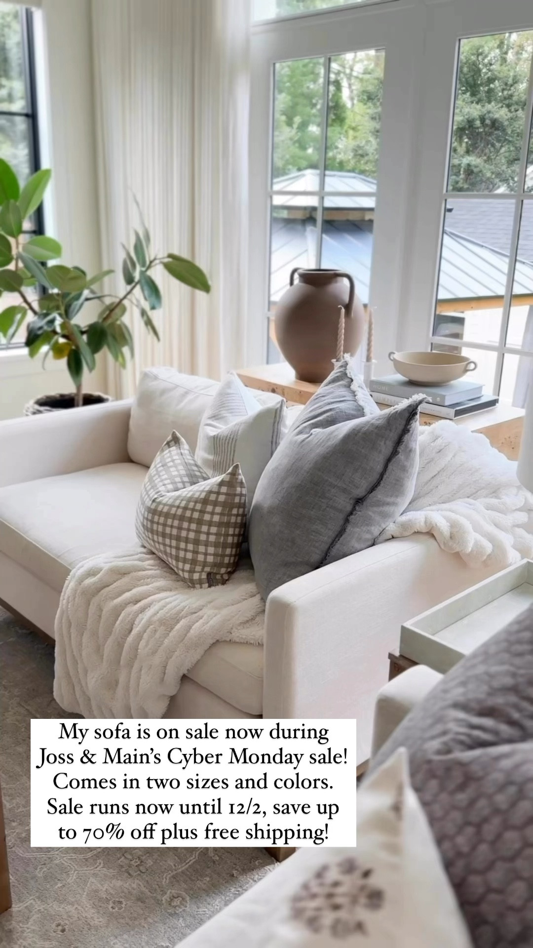 The Joss & Main Cyber Monday Sale runs from 12/1-12/02, and you can save up to 70% off and free shipping! Some of my favorite furniture and decor pieces are included in the sale, like my Cami Sofa and this beautiful decorative bowl that I’ve styled as a holiday centerpiece this year. I’m also linking more of my top picks from the sale. Now is the perfect time to grab those home finds on sale to refresh your space!

@jossandmain #JossandMain #JossandMainPartner @shop.ltk #liketkit #ltkhome #ltkholiday #ltksalealert #ltkcyberweek
