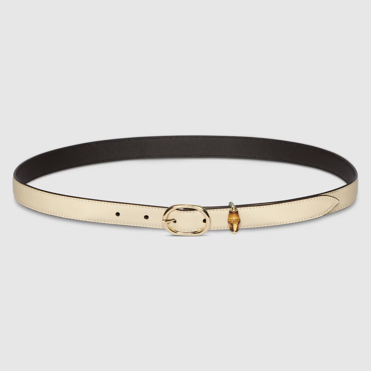Gucci - Thin belt with oval buckle | Gucci (US)