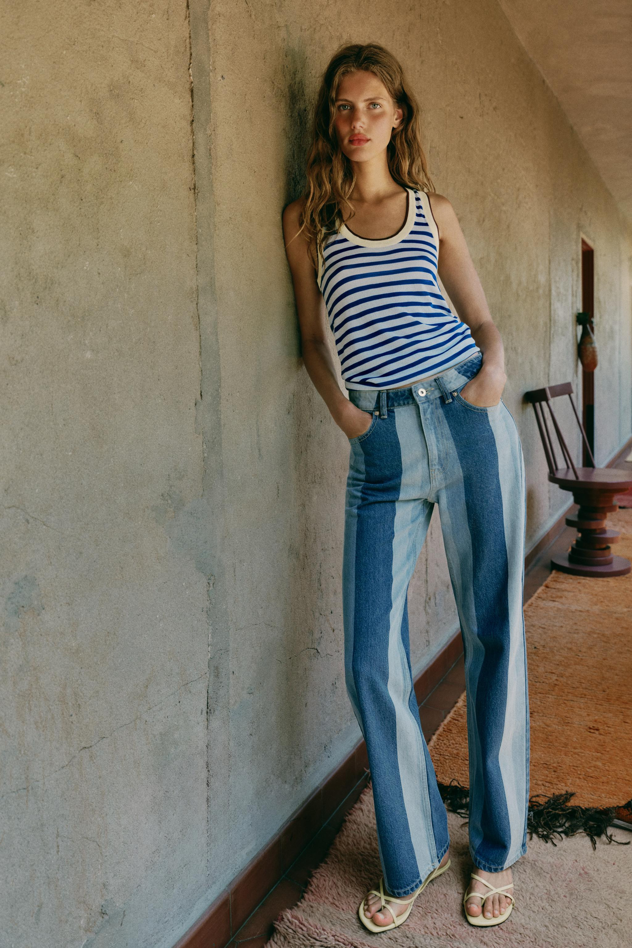 STRIPED KNIT TOP | Zara AU