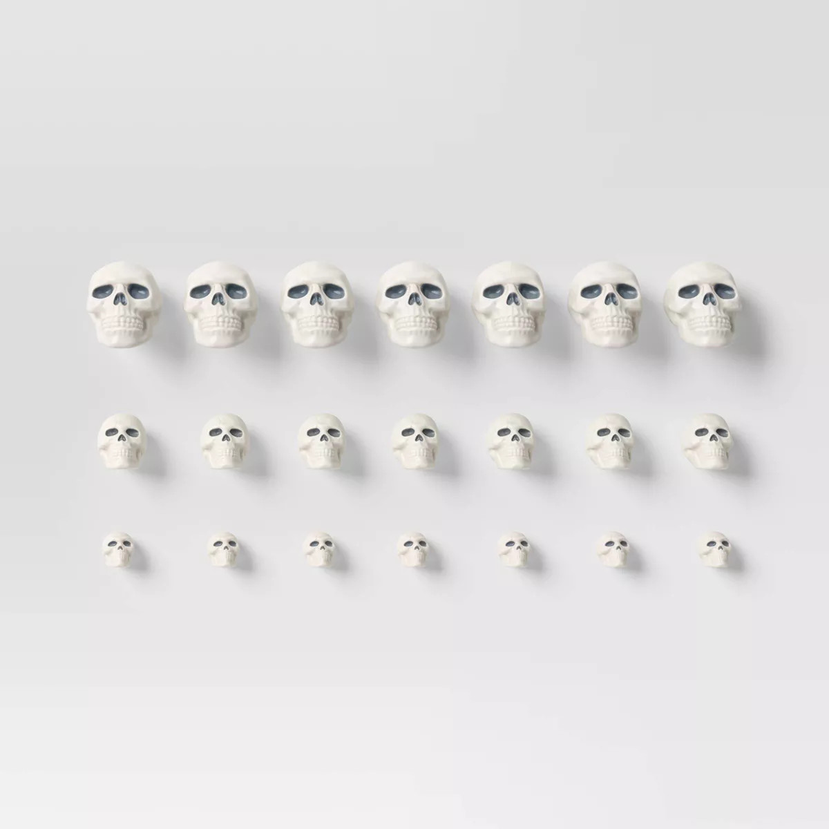 21pc Bag of Skulls White Halloween Decorative Prop - Hyde & EEK! Boutique™: Indoor/Outdoor Use,... | Target