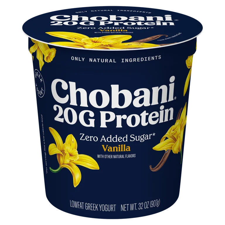 Chobani 20G Protein Low-Fat Greek Yogurt Vanilla 32oz Tub | Walmart (US)