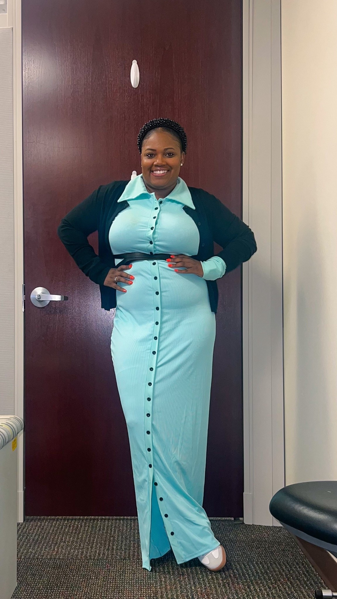 Style Files: Office Edition 💼✨
This mint moment is giving: soft structure, luxe budget, and bold feminine energy.

Yes, it’s all affordable. Yes, it’s Simpli Luxe.

Would you rock this look to the office?👇🏾

🖤 Dress: Shein
🖤 Cardigan: H&M
🖤 Harness & Headband: Amazon
🖤 Shoes: Marshall’s

#StyleFiles #WorkwearButMakeItCute
⸻

#OfficeStyleInspo #ChicWorkwear #AffordableFashion #BlackGirlStyle #StyleFiles #SimpliLuxe #SheinFinds #OOTDWorkwear #MintGreenAesthetic #WorkwearEdit #AmazonAccessories #WorkStyleGoals #BossStyleOnABudget


#LTKOver40 #LTKWorkwear