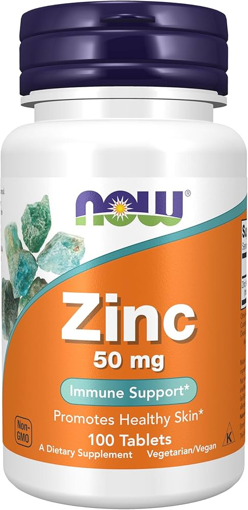NOW Foods Supplements, Zinc (Zinc Gluconate) 50 mg, Supports Enzyme Functions*, Immune Support*, ... | Amazon (US)