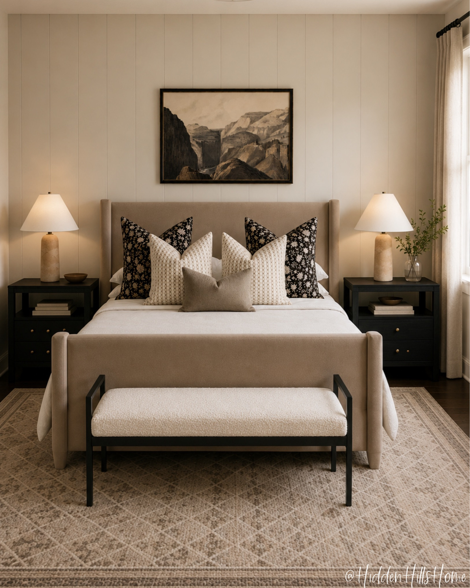 Cozy bedroom decor mood board, bedroom design, bedding, home decor ideas, master bedroom inspiration, bedroom rug, dresser #bed

#LTKHome #LTKSaleAlert