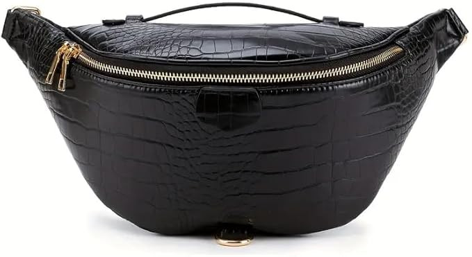Crocodile pattern Fanny Pack Crossbody Bags Belt Chest Bum Bag for Women Men Belt Bag Fashion Wai... | Amazon (US)