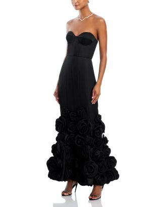 AQUA Rosette Gown - Exclusive  | Bloomingdale's Women Dresses Evening & Formal Gowns | Bloomingdale's (US)