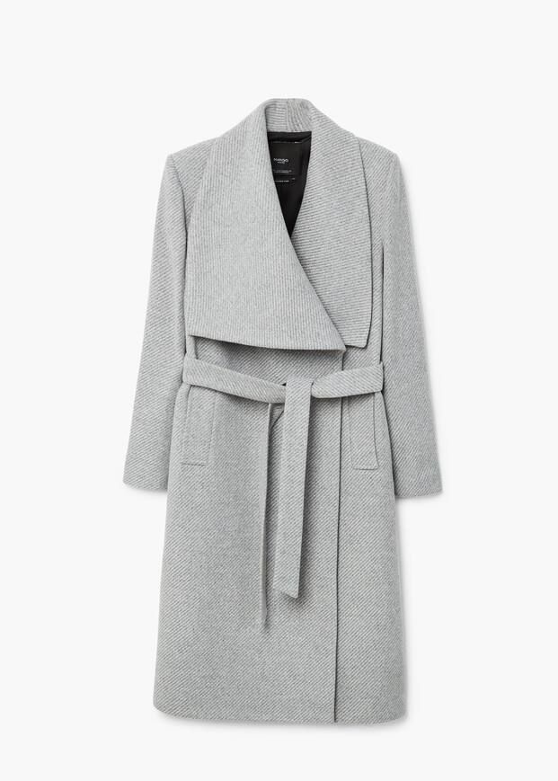 Belted wool coat - Women | MANGO (US)