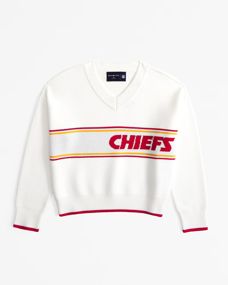 Kansas City Chiefs LuxeLoft V-Neck Sweater | Abercrombie & Fitch (US)