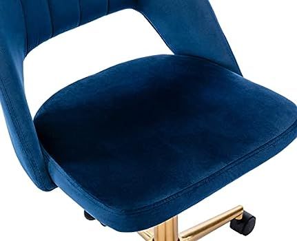 Velvet Desk Chair Swivel Home Office Task Chair Cute Vanity Chair with Wheels for Girls, Kids, Te... | Amazon (US)