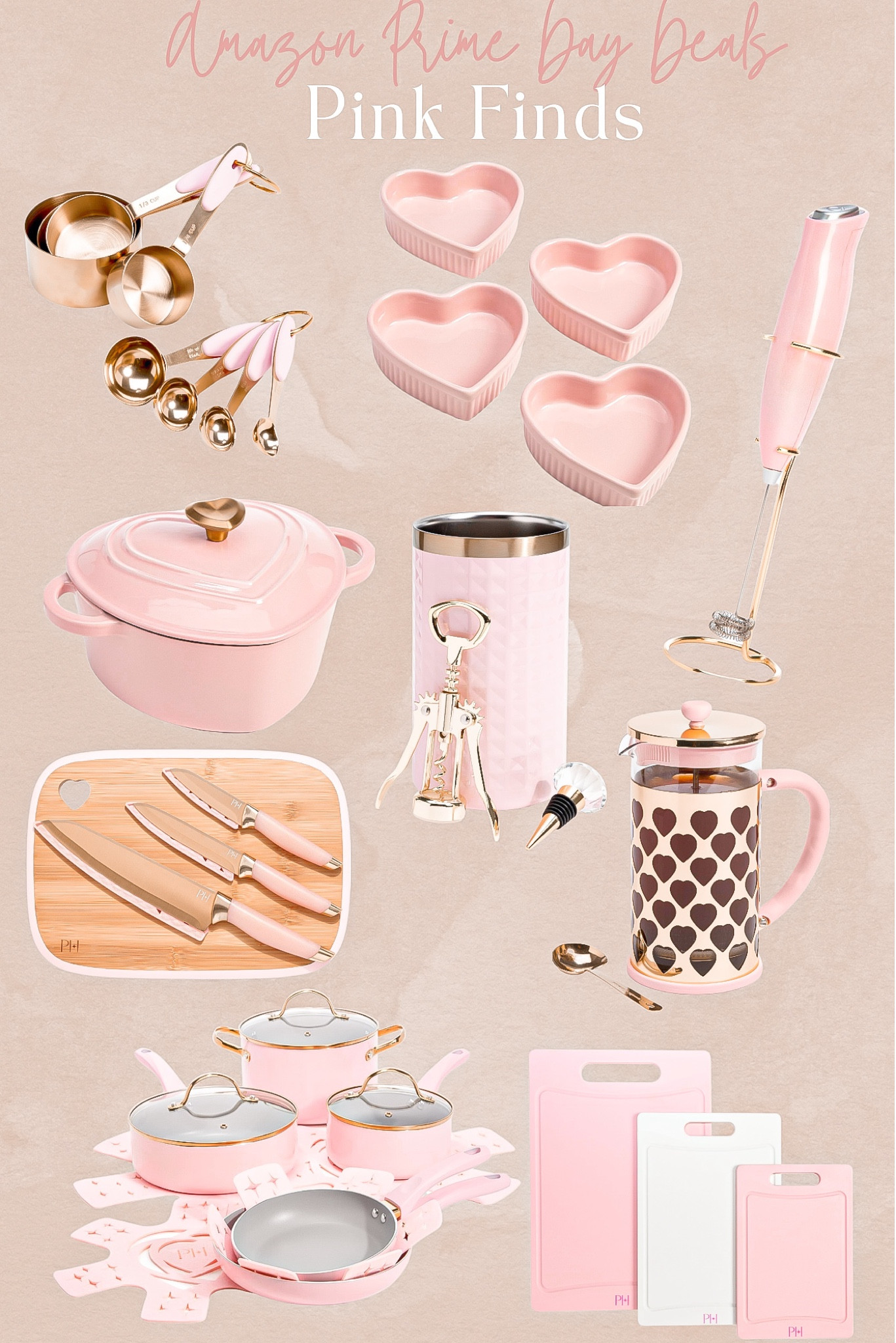 Amazon prime day finds 
Pink edition

Great for a hostess gift, new home gift, wedding & more 

Amazon home finds, Amazon prime day deals, kitchen finds, measuring cups, pink finds, baking dishes, milk frother, pink crock, pink coffee maker, cutting boards, pink pots and pans 

#LTKFindsUnder50 #LTKHome #LTKSaleAlert