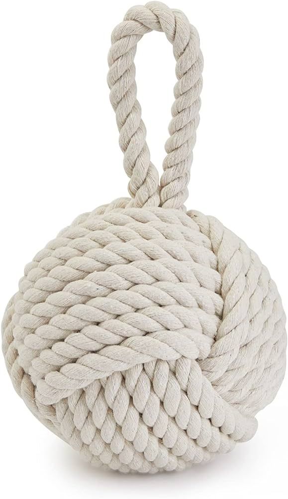 Rope Knot Door Stop with Handle, Decorative Weighted Doorstop Twisted Knot for Home, Office, Gara... | Amazon (US)