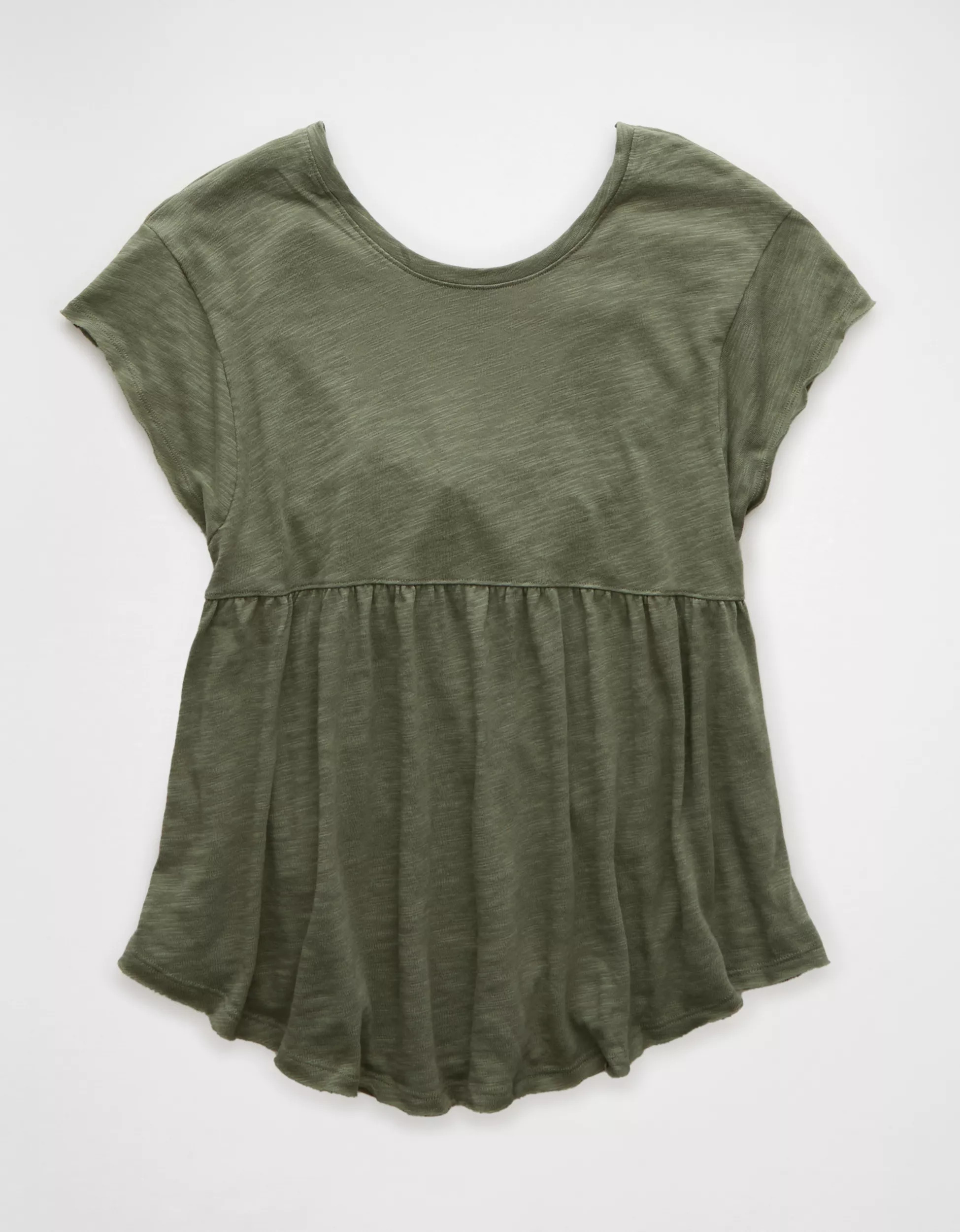 AE Babydoll Tie Back T-Shirt | American Eagle Outfitters (US & CA)