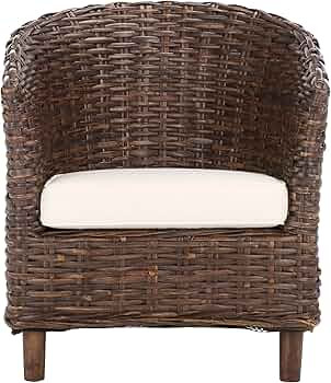 Safavieh Home Collection Omni Honey Barrel Chair | Amazon (US)