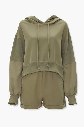 Drawstring Hoodie & Shorts Set | Forever 21 (US)