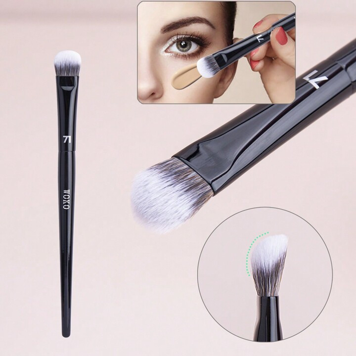 Angle Concealer Brush, Blending Make Up Brush, Professional Liquid Cream Stick Applicator Tool | SHEIN