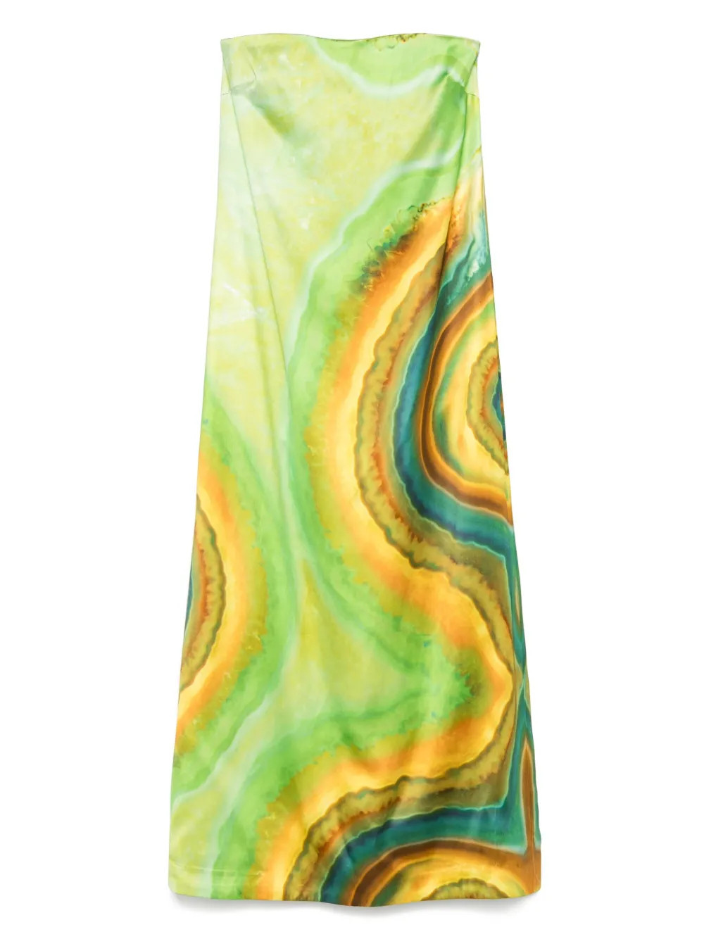 ALEMAIS Iris gown - Green | Farfetch Global