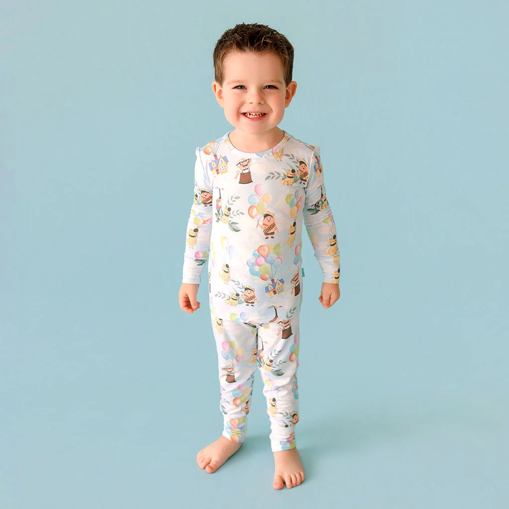 Pixar Blue Long Sleeve Disney Pixar’s Up Classic Pajama Set | Posh Peanut® | Posh Peanut