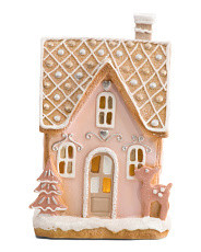 8.5in Led Resin Gingerbread House | TJ Maxx