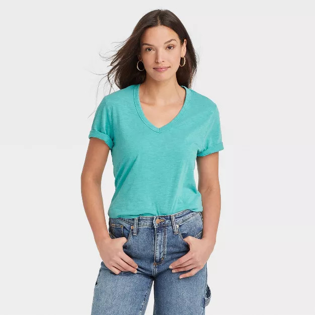 Women's Short Sleeve V-Neck T-Shirt - Universal Thread™ | Target