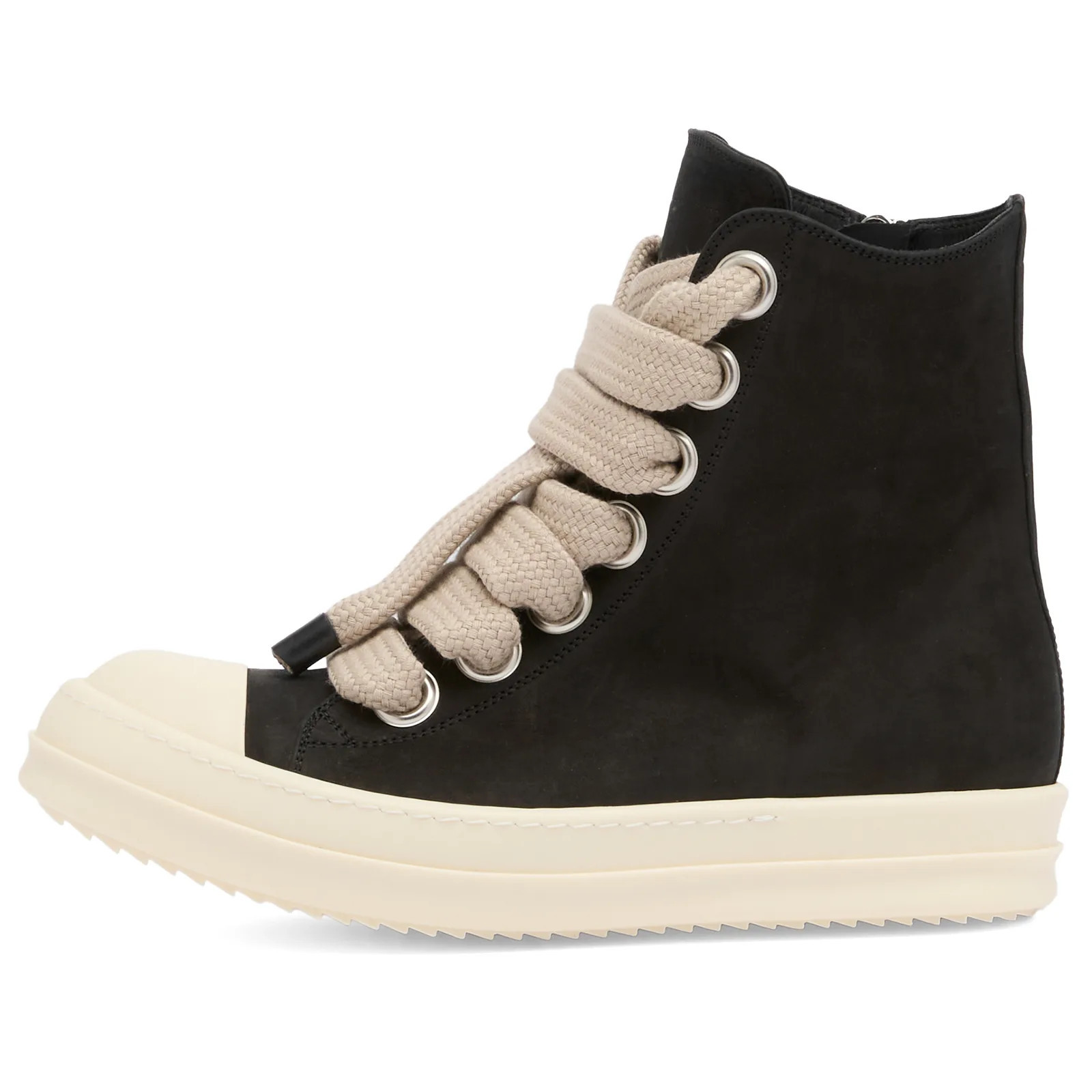 Rick Owens Women's Jumbolace Sneaker Black/Milk | END. Clothing