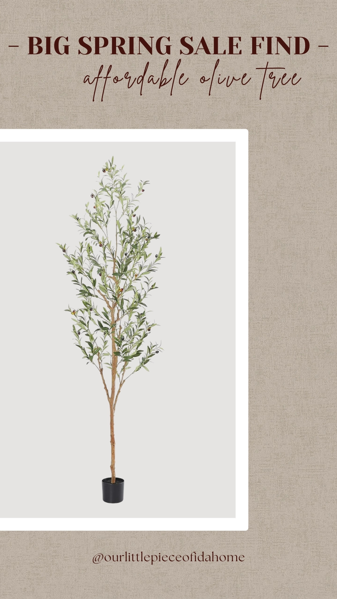 I’m linking this olive tree because it’s one of the easiest ways to add height and softness to a room. The shape feels natural, and it works well in corners, next to furniture, or in an entry.

I like using pieces like this to finish a space without adding clutter. It’s a good value right now, so I’m sharing it here if you’ve been looking for an affordable greenery option.
@Amazon
 

 

#LTKU #LTKHome #LTKSaleAlert