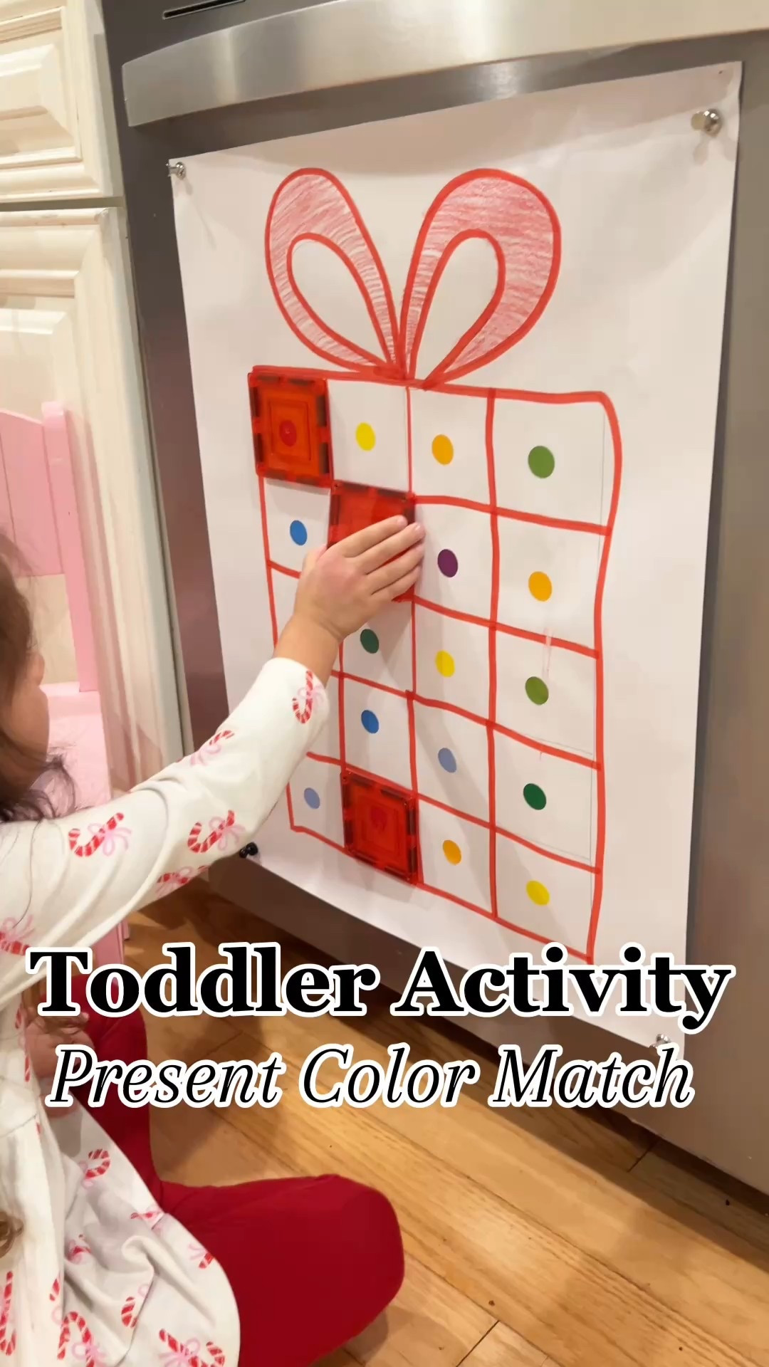 Colorful Present Match 🎁
Comment LINK for everything I used in this activity!

• 🎨 Builds color recognition
• 🌟 Encourages early problem-solving
• ✋ Supports fine motor development
• 🌈 Perfect holiday learning activity for toddlers
• 🎁 Easy setup & festive themed play

Fun, hands-on, and perfect for keeping little ones engaged during the holidays!

#LTKHoliday #LTKmomlife #LTKKids