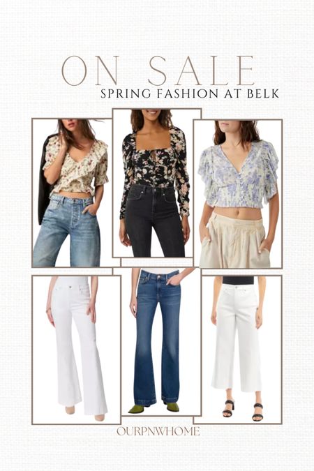 Belk spring fashion finds on sale!

White jeans, white denim, flared jeans, dark wash jeans, cropped jeans, spring outfit, floral blouses, cropped tops, flutter sleeve top, ruffle sleeve tops, floral top, spring shirts, summer fashion

#LTKsalealert #LTKworkwear #LTKstyletip