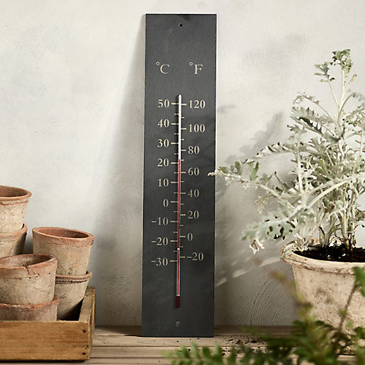 Outdoor Slate Thermometer | Terrain