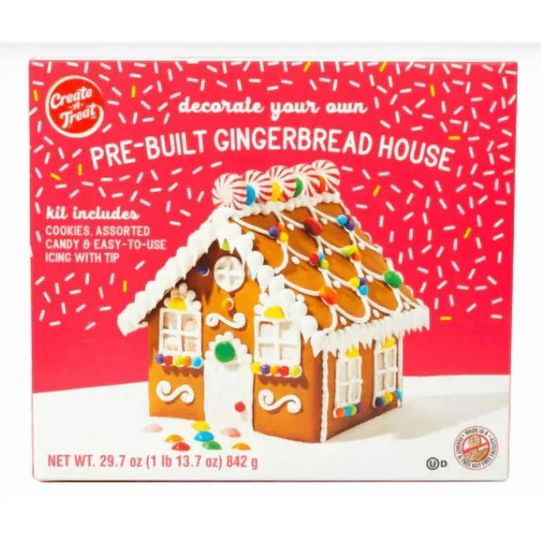 Create-A-Treat Pre-Built Gingerbread House 1 ea | Walmart (US)