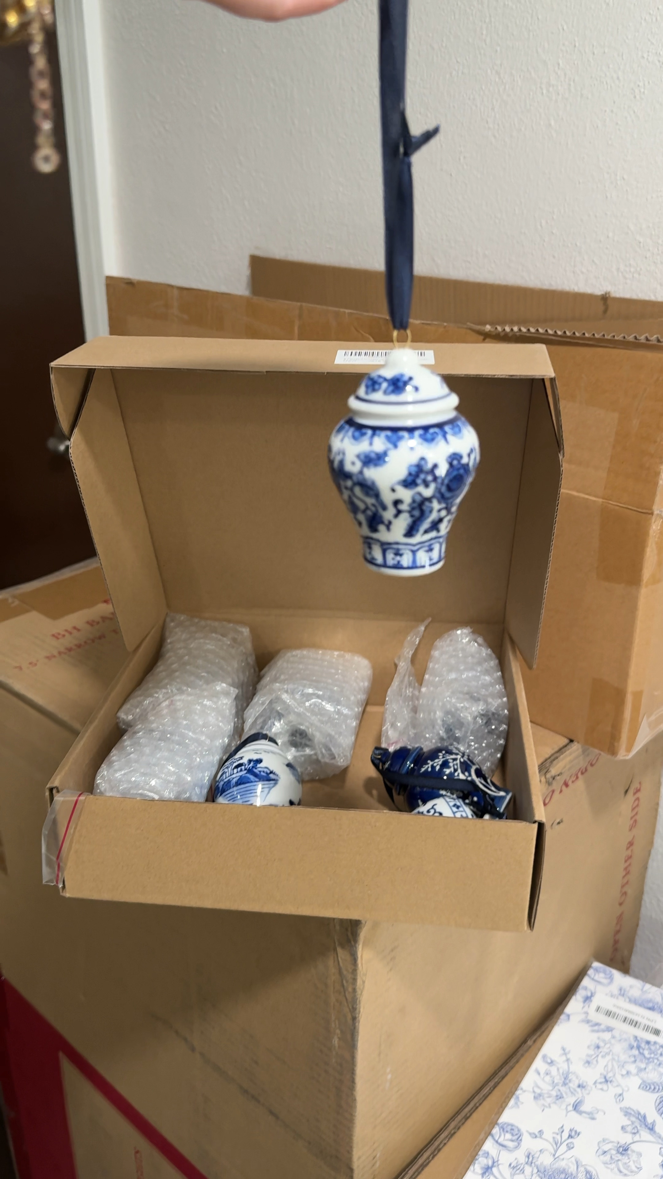 The cutest chinoiserie blue and white decor for Christmas! 

#LTKHome #LTKSeasonal #LTKHoliday