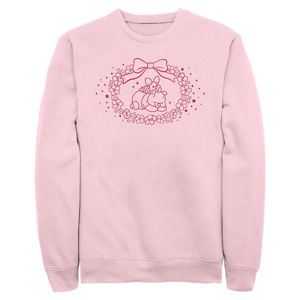 Winnie the Pooh and Piglet Sakura Pullover Sweatshirt for Adults \u2013 Exclusive | Disney Store