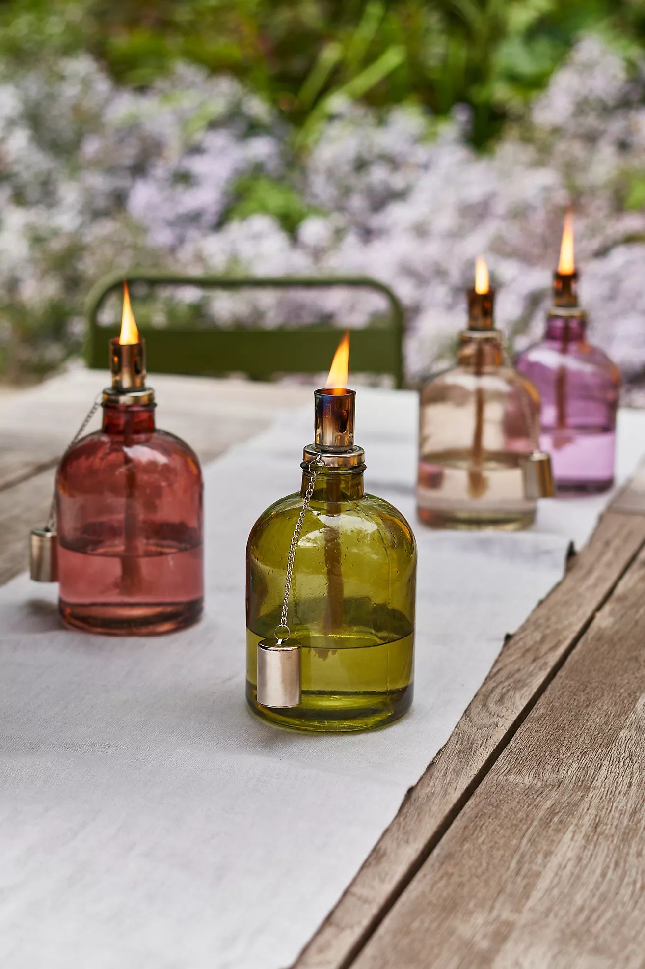 Colorful Glass Oil Lamp | Anthropologie (US)