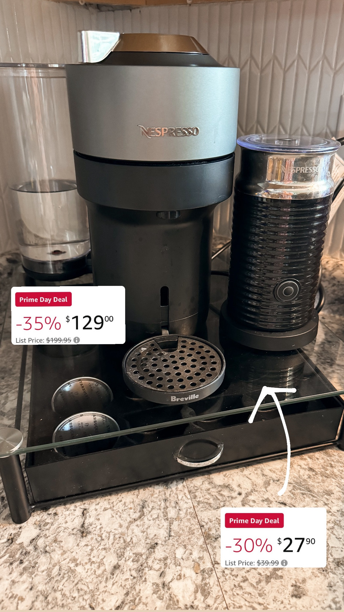 Amazon prime day / Nespresso machine with frother / Nespresso pod holder 

#LTKSaleAlert #LTKHome