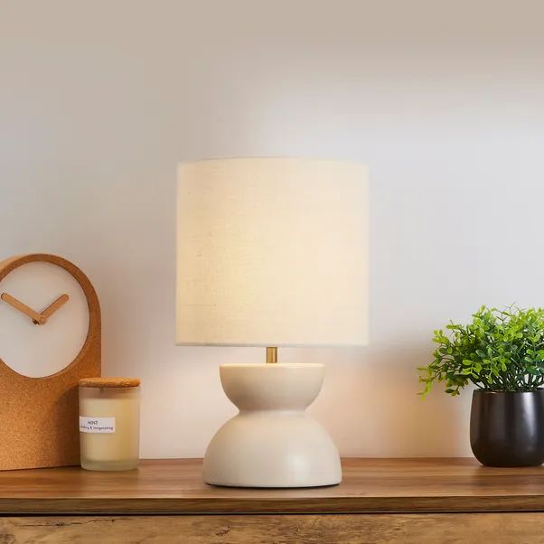 Quebec Curved Table Lamp | Dunelm