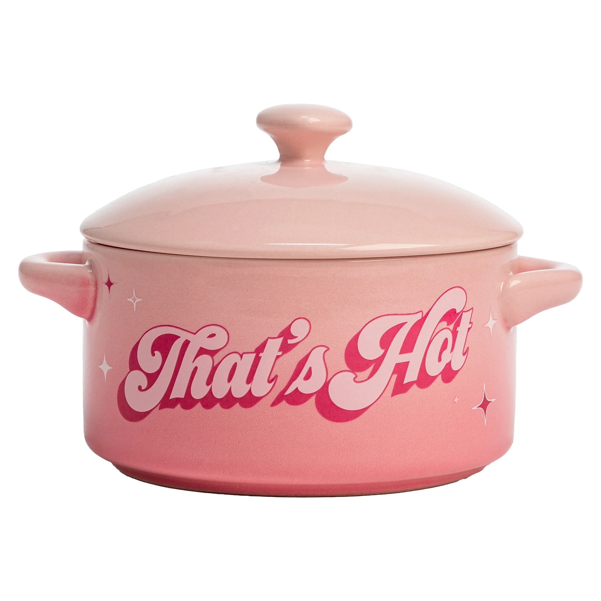 Paris Hilton Mini Casserole Dish with Heart Knob,16 Ounces, That's Hot Decal, Pink Ombre | Walmart (US)