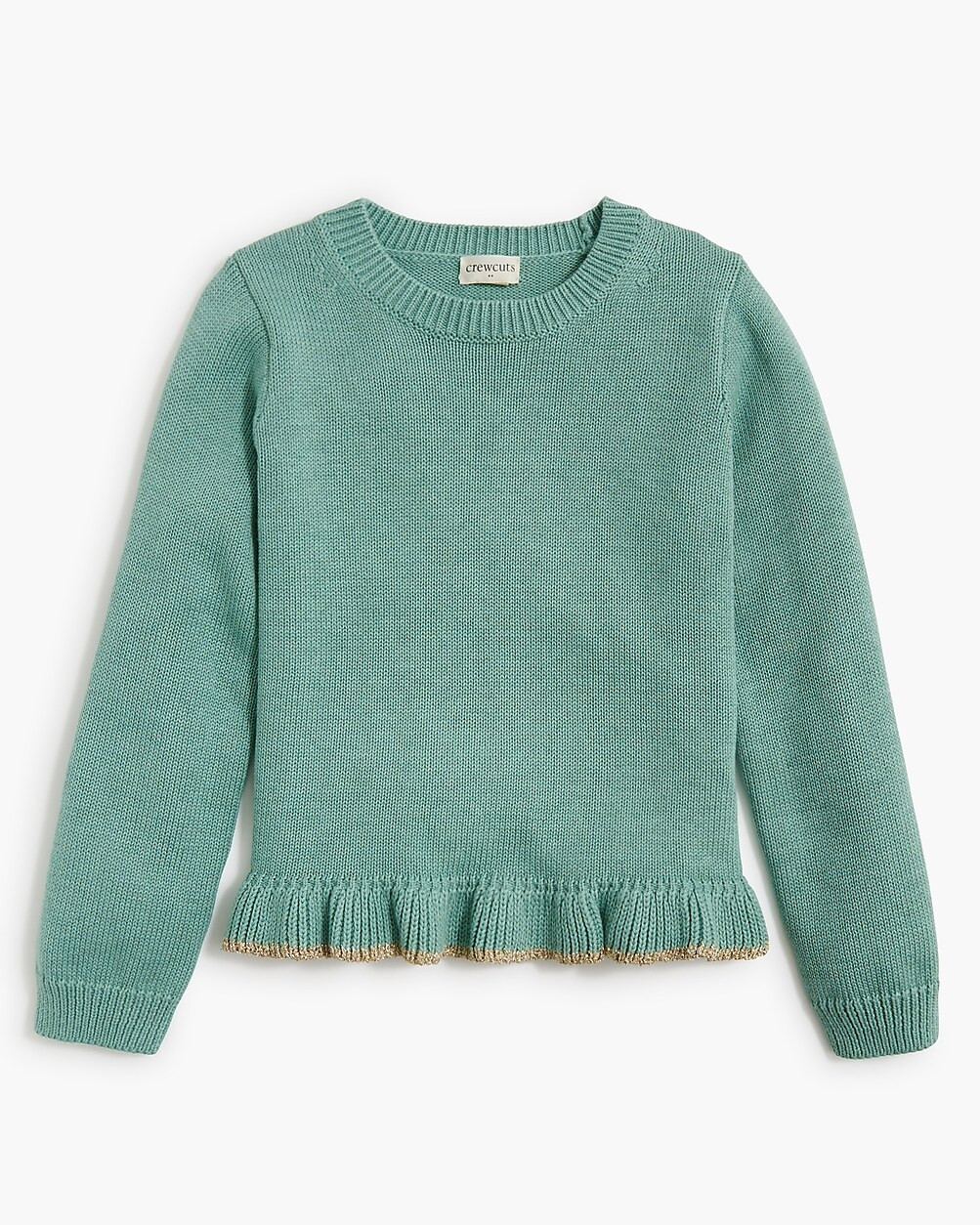 Girls' sparkle ruffle-hem sweater | J.Crew Factory