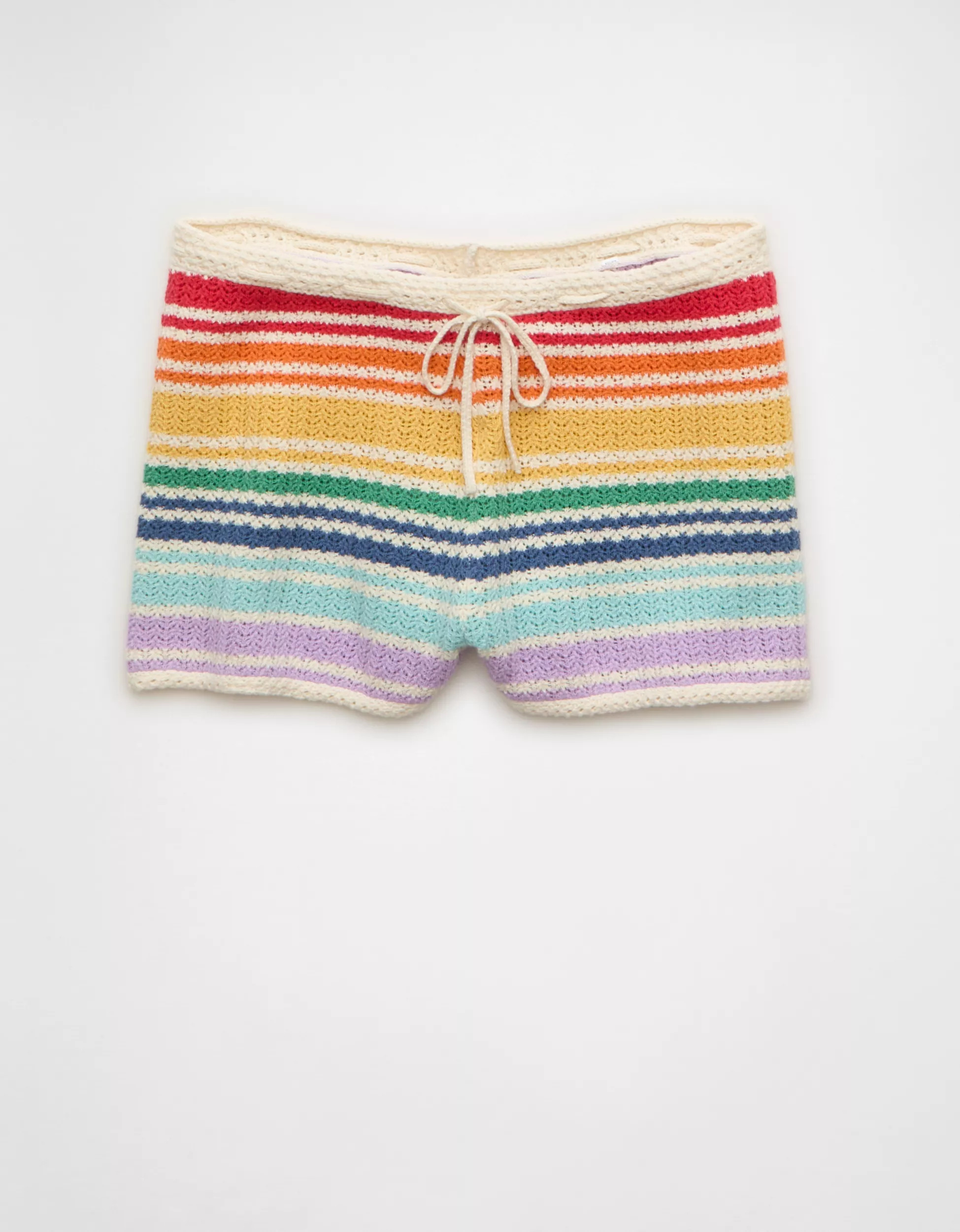AE Pride Super Low-Rise Sweater Short | American Eagle Outfitters (US & CA)