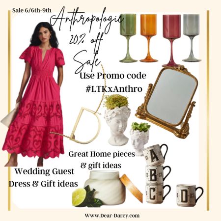 Anthropology 
In app 2O% off Sale
Use code 
ANTHROLTK20

Shop Anthropologie in the app and get exclusive 20% off..

Linked my favorites, best sellers and great guest wedding dresses, gift ideas and favorite things! 

#LTKxAnthro #LTKsalealert #LTKstyletip
